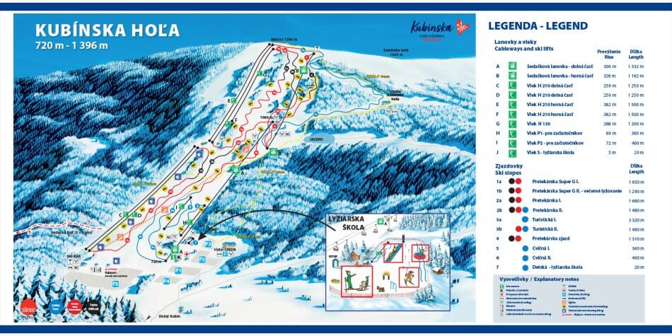 Kubińska hola mapa ośrodka